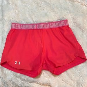 Under armour pink shorts!